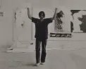 Γιώργος Λαζόγκας, Νίκες-Παλίμψηστο, 1980, performance, Παρίσι Δωρεά Λεωνίδα Μπέλτσιου.
