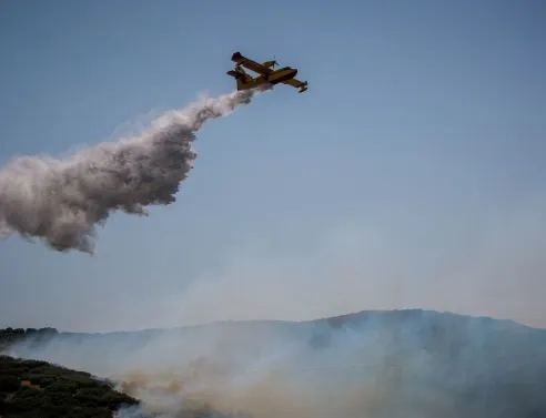 Υπό έλεγχο τέθηκε η πυρκαγιά στη Μόλα Καλύβα Χαλκιδικής μετά από επιχείρηση 60 πυροσβεστών και ελικοπτέρου - Έρευνες για τα αίτια από το Ανακριτικό
