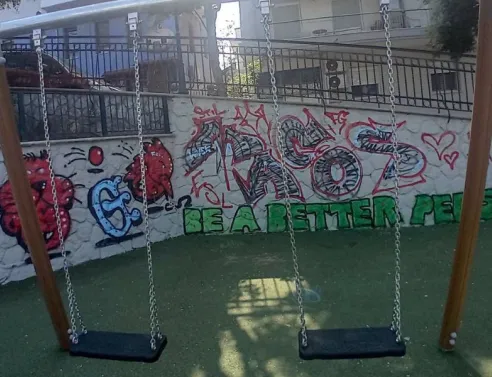 Θεσσαλονίκη: Βανδαλισμός στην ανακατασκευασμένη παιδική χαρά της Άνω Πόλης λίγα 24ωρα μετά την παράδοσή της - Ο δήμος αποκαθιστά τις φθορές 